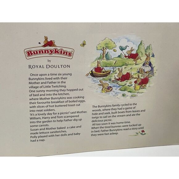 NiB Bunnykins Silver Double Frame by Royal Doulton New In Damaged Box 3.5”x3.5” - Picture 8 of 12